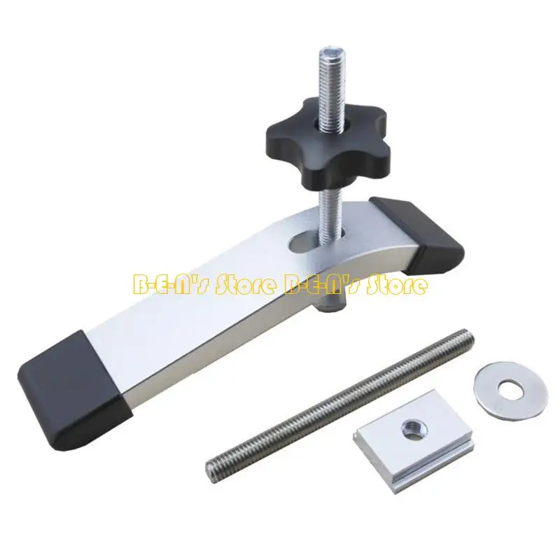 Y1AD مريحة لمشبك S Slot Clamp لمقبض مقبض T slider للمسارات T التمسك بالأعمال الخشبية المعدنية المضادة للتهاب المشبك #2