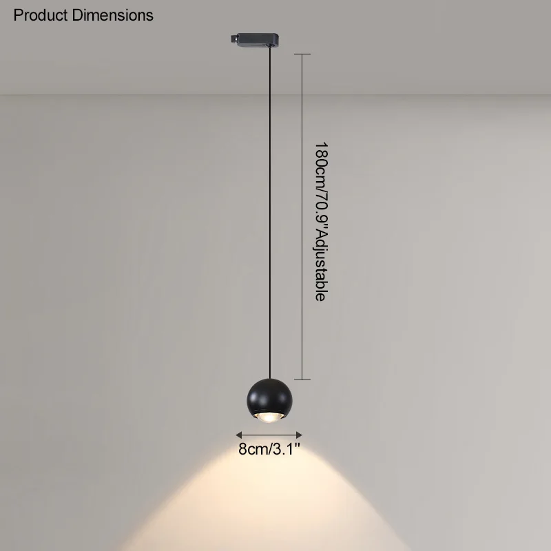 DT Esszimmer Kronleuchter Küche LED Pendelleuchten Flur Lineare magnetische Schienenleuchte DIY Esstisch Bar Tischlampe 7