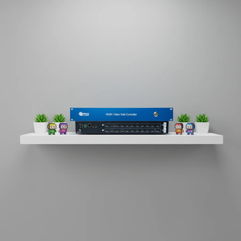 Bitvisus 8 in 9 Out 4K60 Stereo Multi-Screen Controller Seamless Matrix Switching for DP Input CEC Control for Command Center