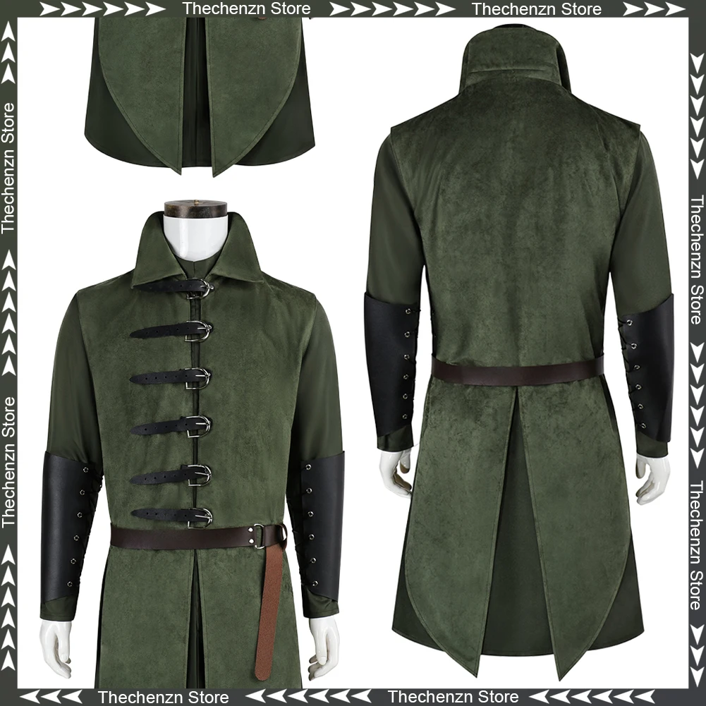 

Костюм эльфа Трандуила для мужчин, средневековый наряд для косплея, одежда по мотивам фильма «Властелин колец», мужской костюм на Хэллоуин, мужская одежда для взрослых