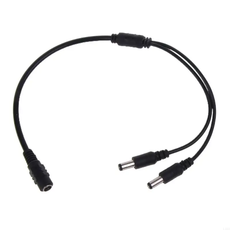 

L41E Flexible Power 1Female to 2Male 5.5mmx2.1mm Power Cable Replacement Power Extension Cable for Camera Routers