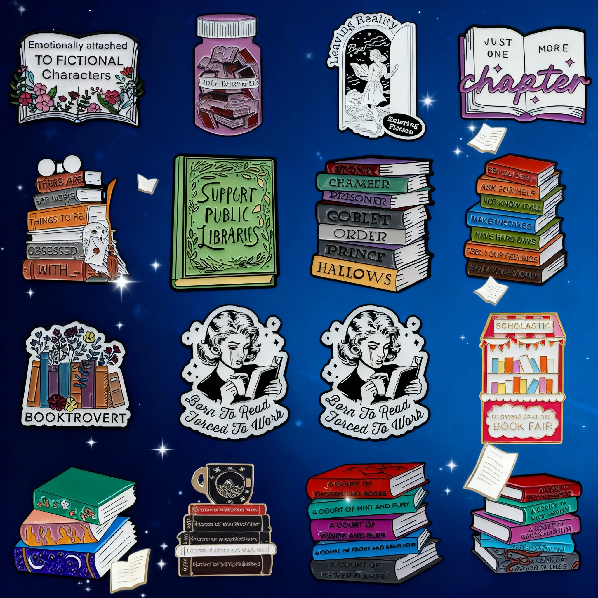 

Hot Selling Brooch Pin Badge for Clothes Bag Book Backpack Accessories Alloy Metal Lapel Pins
