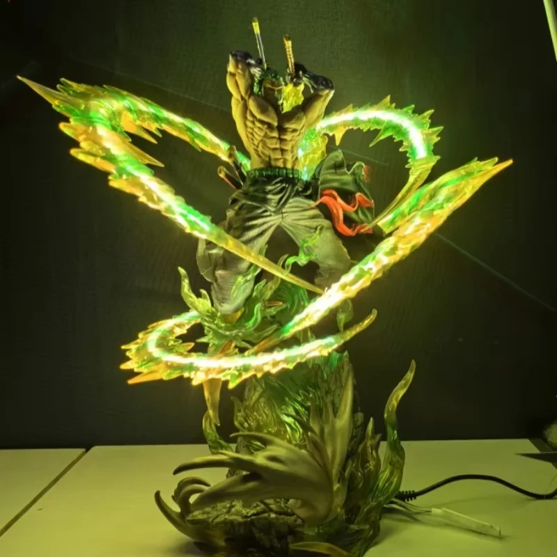 

Guofeng Pirate King Cheongsam Lady Emperor Broken Mirror Suolong Luminous Desktop Ornaments Anime Animation Big Hands Model Toy