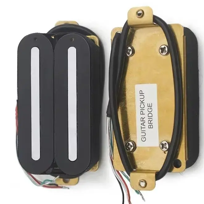 

Super Power Dual Rail Ceramic Humbucker Electric Guitar N-10K/B-16K Double Coil Pickup Coil Splitting Pickup Black