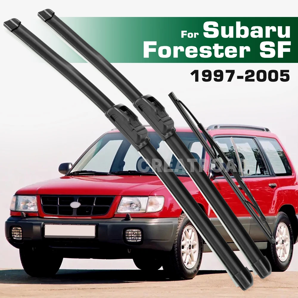 

GREATROAD Стеклоочиститель с левым и правым рулем, комплект передних и задних щеток стеклоочистителя для Subaru Forester SF MK1 1997–2005 гг., лобовое стекло, окно лобового стекла