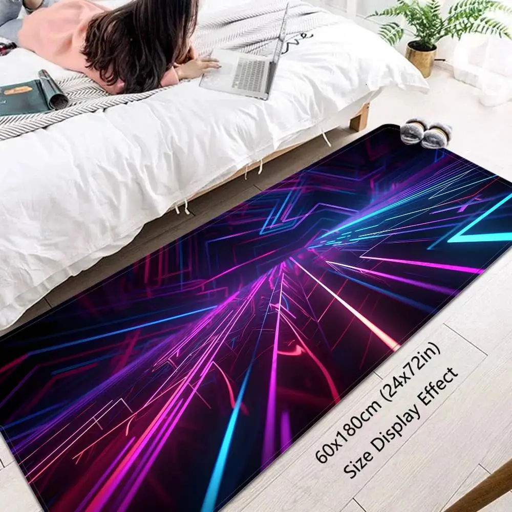 New 3D LED Illusion Room Mats Retro Multiple Choice Living Room Kitchen Rug Non-Slip Welcome Rug