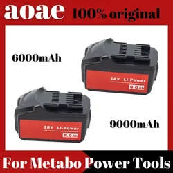 18V 6000mAh for Metabo Cordless Power Tool Drill Drivers Wrench Hammers for Metabo 18V Battery BSZ18 625592000 625591000