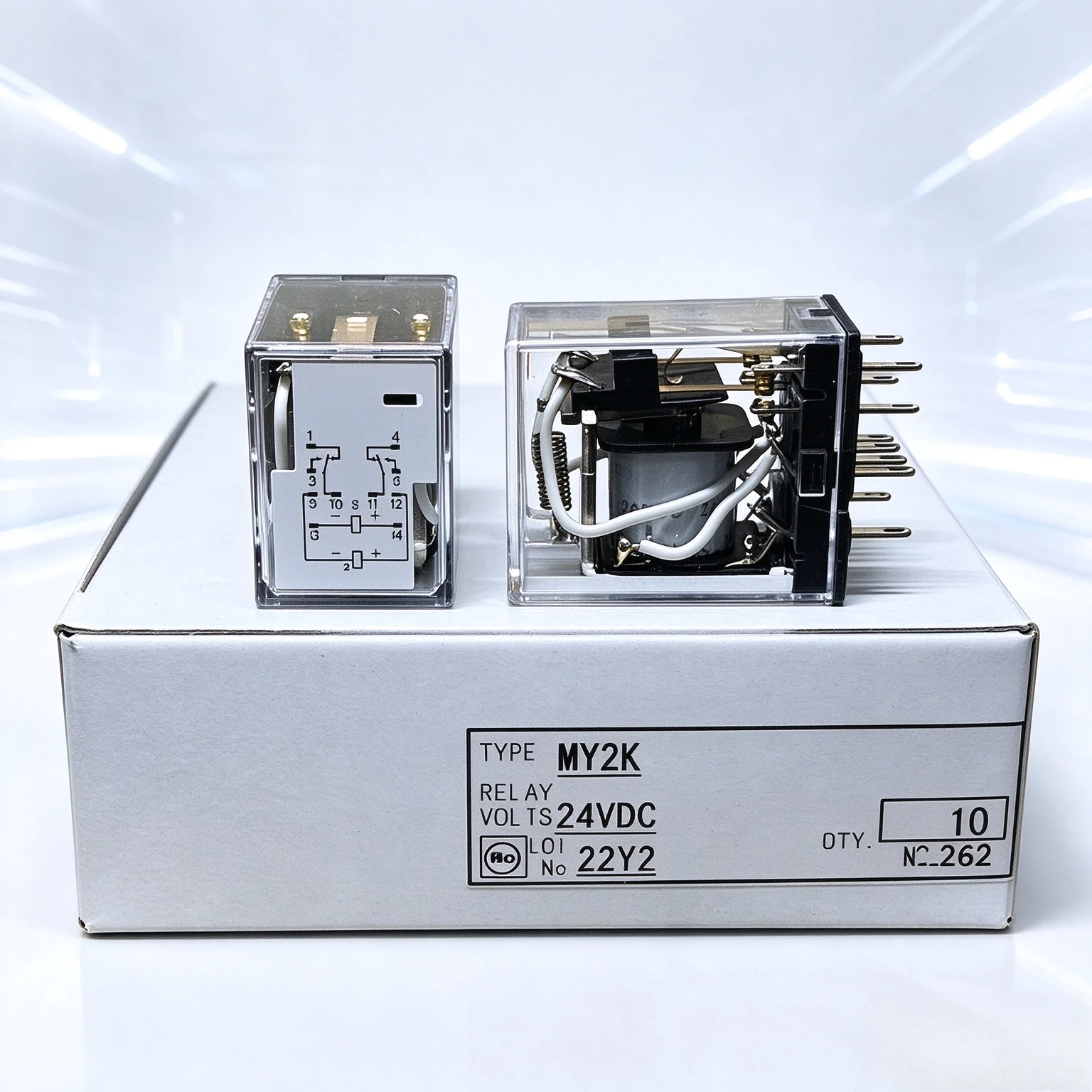 for OMRON Relay MY2K Latching Dual Coil DC24V Without Socket