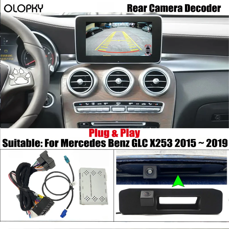 

Reversing Camera For Mercedes Benz GLC Class X253 2015-2021 OEM Screen Upgrade Front Rear View Backup Camera Decoder Interface