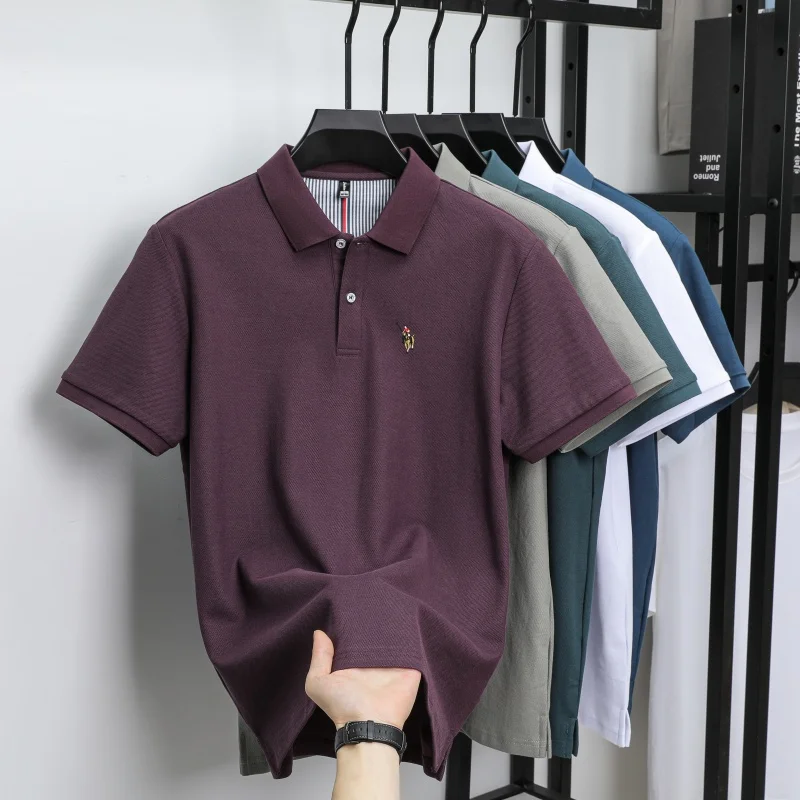 Klassisches Sommer-Produkt der Marke Paul Pony: besticktes, reines Baumwoll-Polohemd mit kurzen Ärmeln, ideal für den täglichen, bequemen Gebrauch und als lässiges Oberteil für Herren. – Detail 10