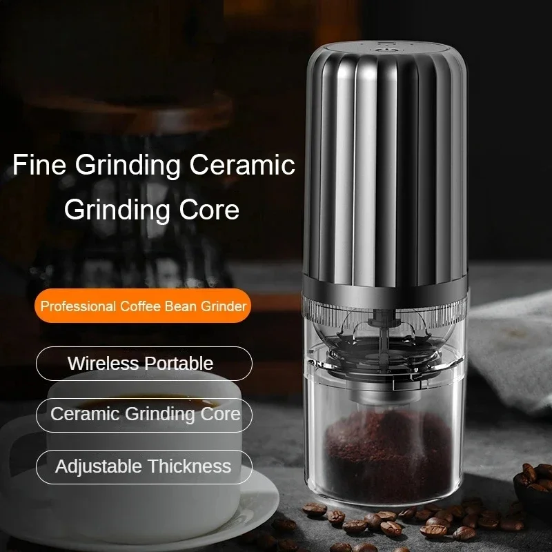 New Quiet Coffee Grinder Electric Grinder Machine Spice Grinder With Adjustable Thickness Coffee Grinding For Home Kitchen