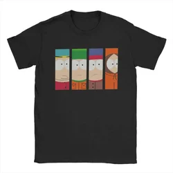 Crazy South Park t-shirt uomo girocollo 100% cotone t-shirt manica corta tees 4XL 5XL top