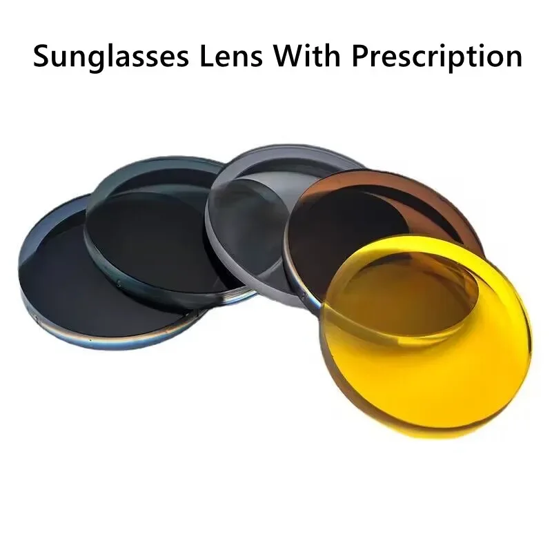 Polarized Sunglasses Lens Myopia Eyewear Reflective Colorful Multicolors Available 2 Pieces For A Pair 1.56 Index