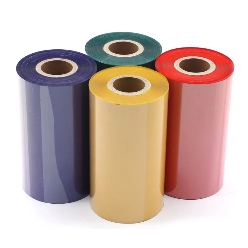 Red 110mm×300m Color Barcode Printing Thermal Transfer Ribbons Wax110mm 300m red blue green Yellow white