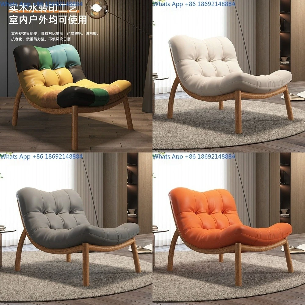 

single person, light luxury Italian style simple balcony leisure chair, living room, creative lazy sofa chair