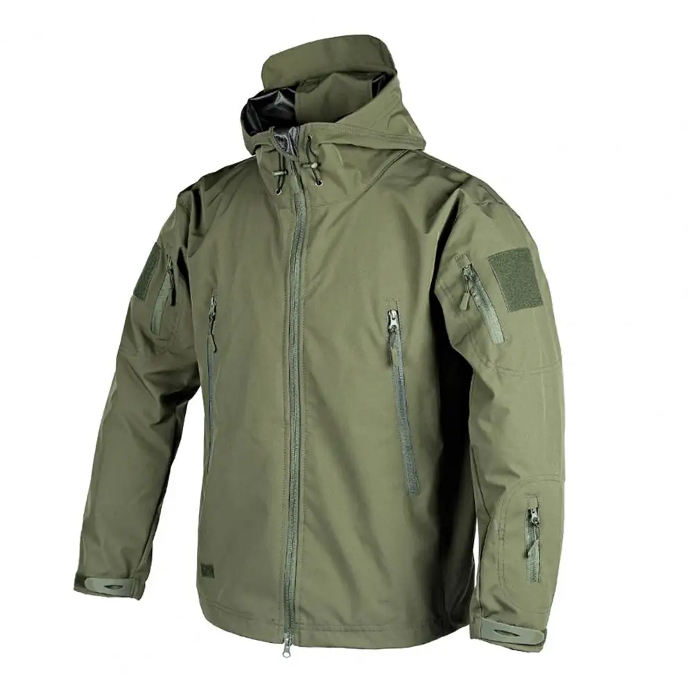 Men Jackets Military Field Windbreaker Men Waterproof Coat Hoodie Men Hunting Army Zipper Hooded Jacket Outerwear