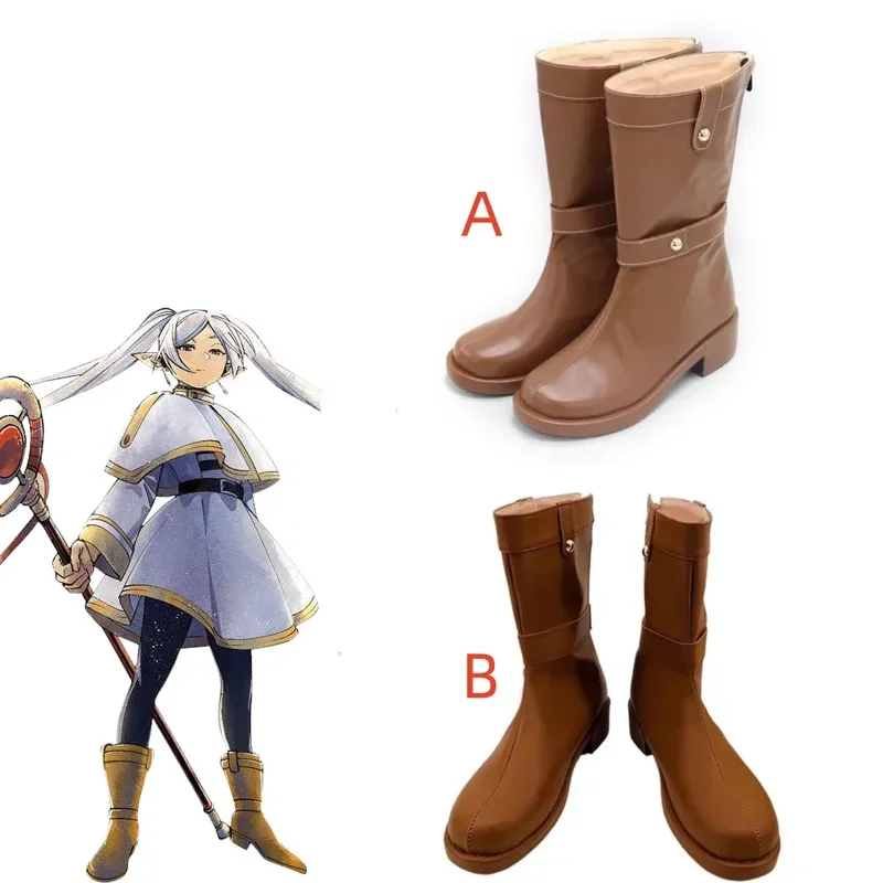 ¡Completa tu disfraz de Frieren con estas botas sopladas! Zapatos de Cosplay de Frieren en el Funeral, botas hechas a medida