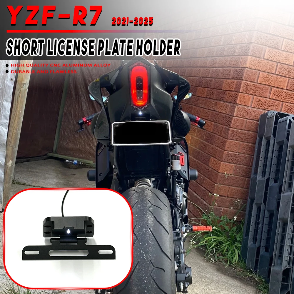 

YZF-R7 License Plate Holder Number For YAMAHA YZF R7 2021 2022 2023 2024 2025 Motorcycle Accessories Tail Tidy