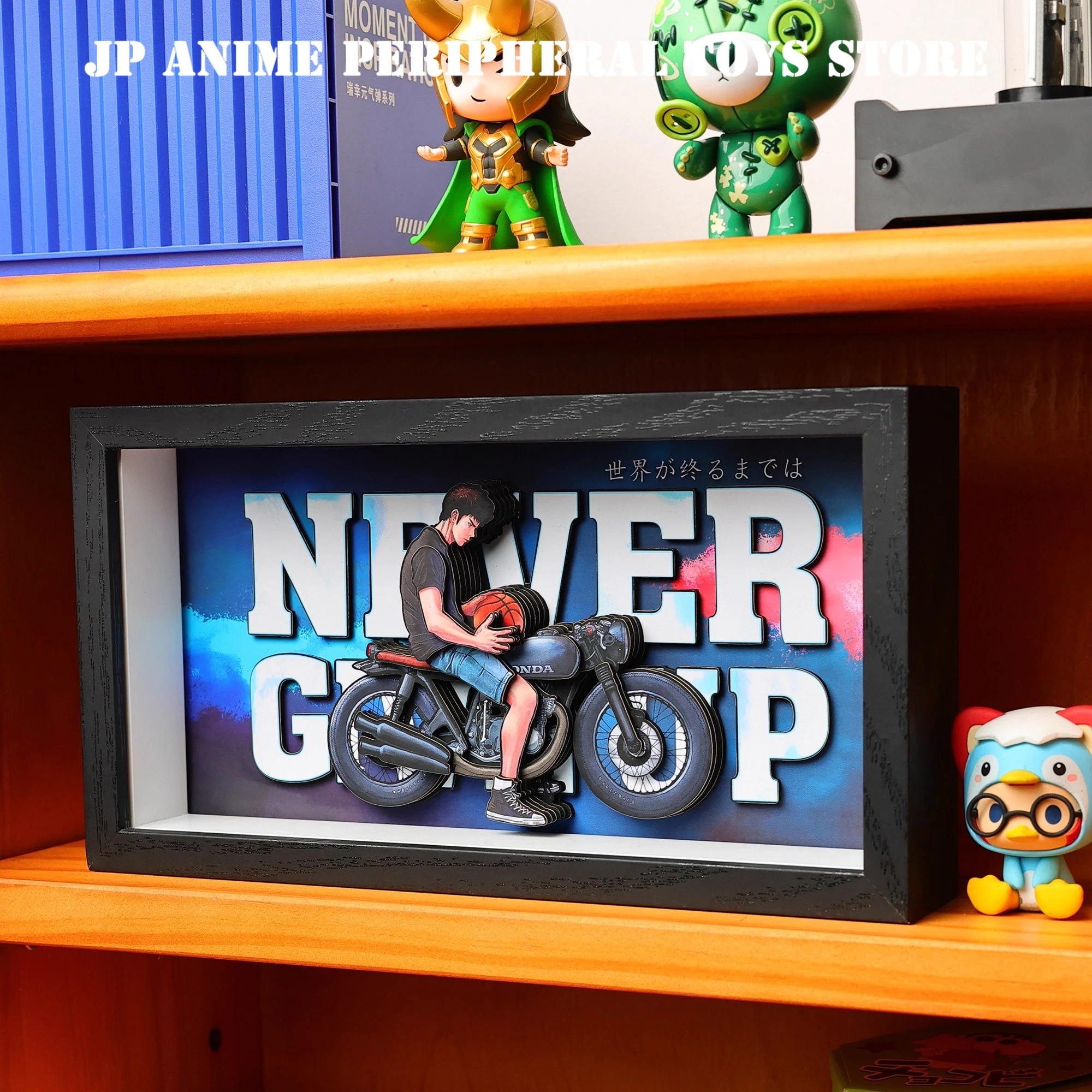 ภาพวาดศิลปะ 3 มิติ งานแฮนด์เมดจากอนิเมะ Slam Dunk ตัวละครซากุรางิ ฮานามิจิ ของสะสม ของตกแต่ง ของขวัญสำหรับแฟนๆ