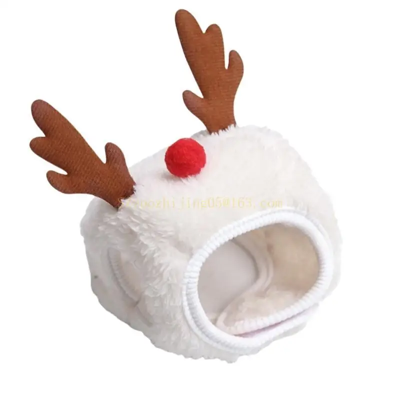 أزياء الحيوانات الأليفة للقطط الكلاب الرنة النجم فروي أغطية الرأس عيد الميلاد أفضل بيع