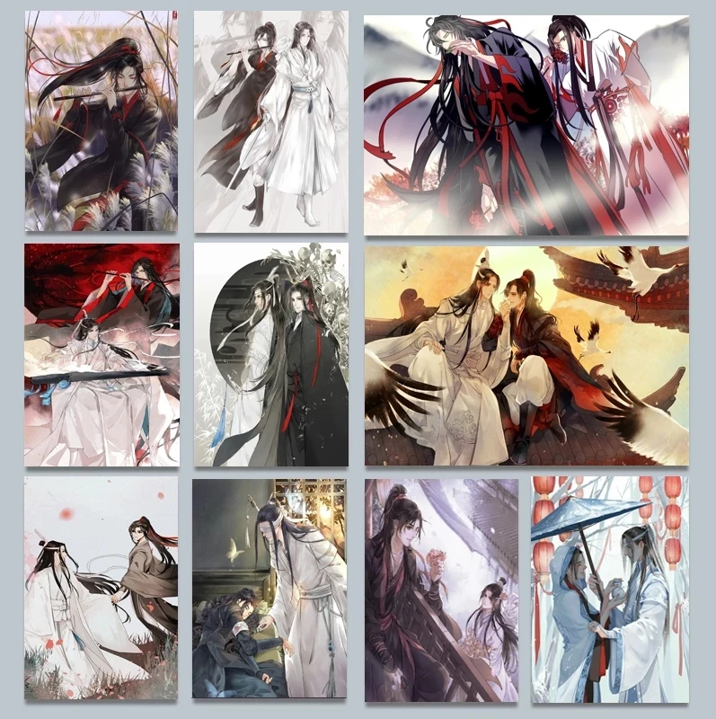 Chinese Anime Mo Dao Zu Shi Wei Wuxian/Lan Wangji BL Anime Manga Canvas Posters Painting Prints Wall Art Home Decor Picture