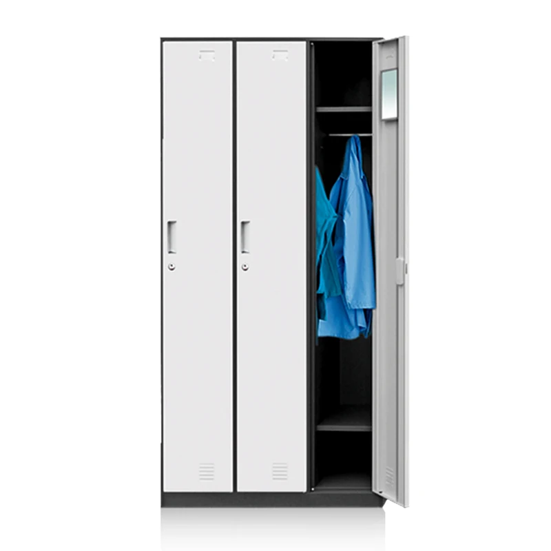 خزانة ملابس معدنية من الفولاذ بثلاثة أبواب لغرفة النوم والمدرسة أو خزانة ملفات المكتب لتنظيم الملابس لغرفة المعيشة #2