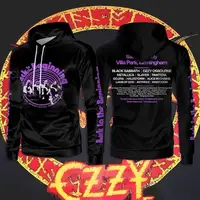 Otoño Nuevo Ozzy Osbourne Bat sudadera con capucha Hip-Hop Rock Gótico cómodo Y2k Ropa de hombre Black Sabbath colaboración regalo Tops