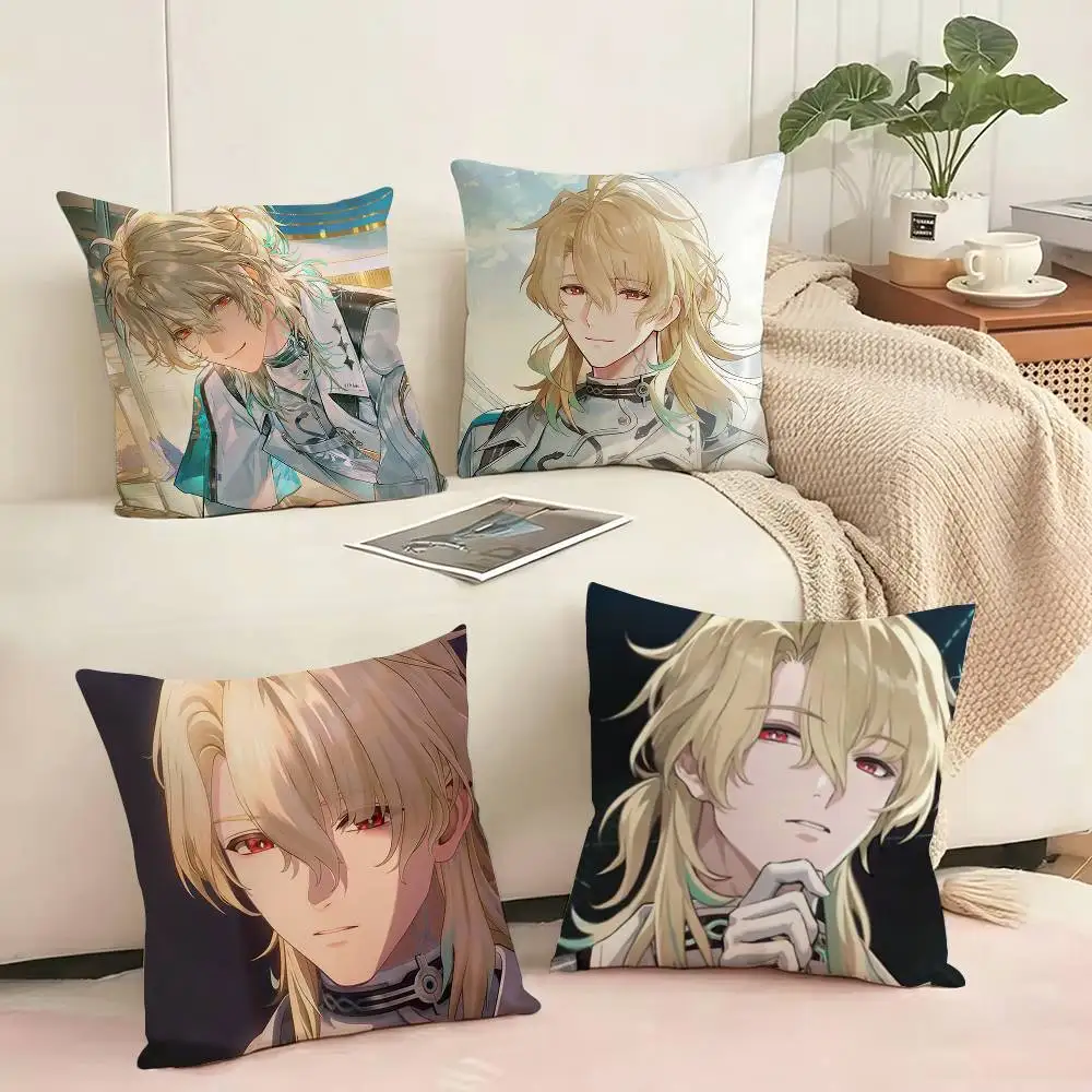 

Game Wuthering Waves LUUK Square Double-Sided printed Pillow Case Bedroom Bedside Pillow Sofa Cushion Cover Gift