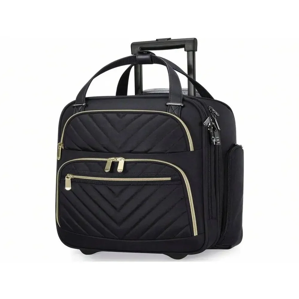 

16-Inch Luggage - Lightweight Wheeled Carry-On For Men Women Travel Business Trips