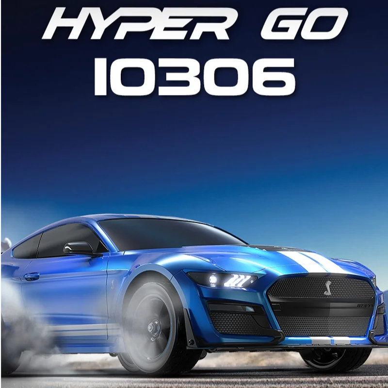 

HYPER GO 10306 1/10 Scale Ford Mustang Shelby RC Remote Control Electric 4WD Rally On Road Racing Model Car For Hobby Lovers