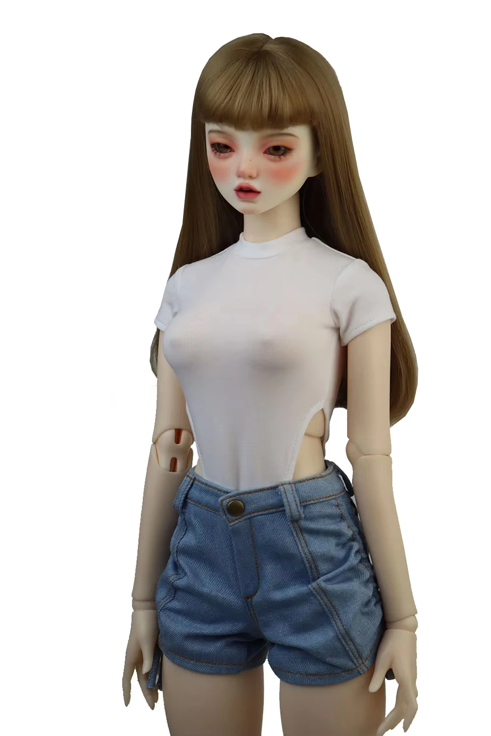 Fits 58--60cm 1/3 BJD Doll Clothes SD DD Fashionable Drawstring Denim Shorts