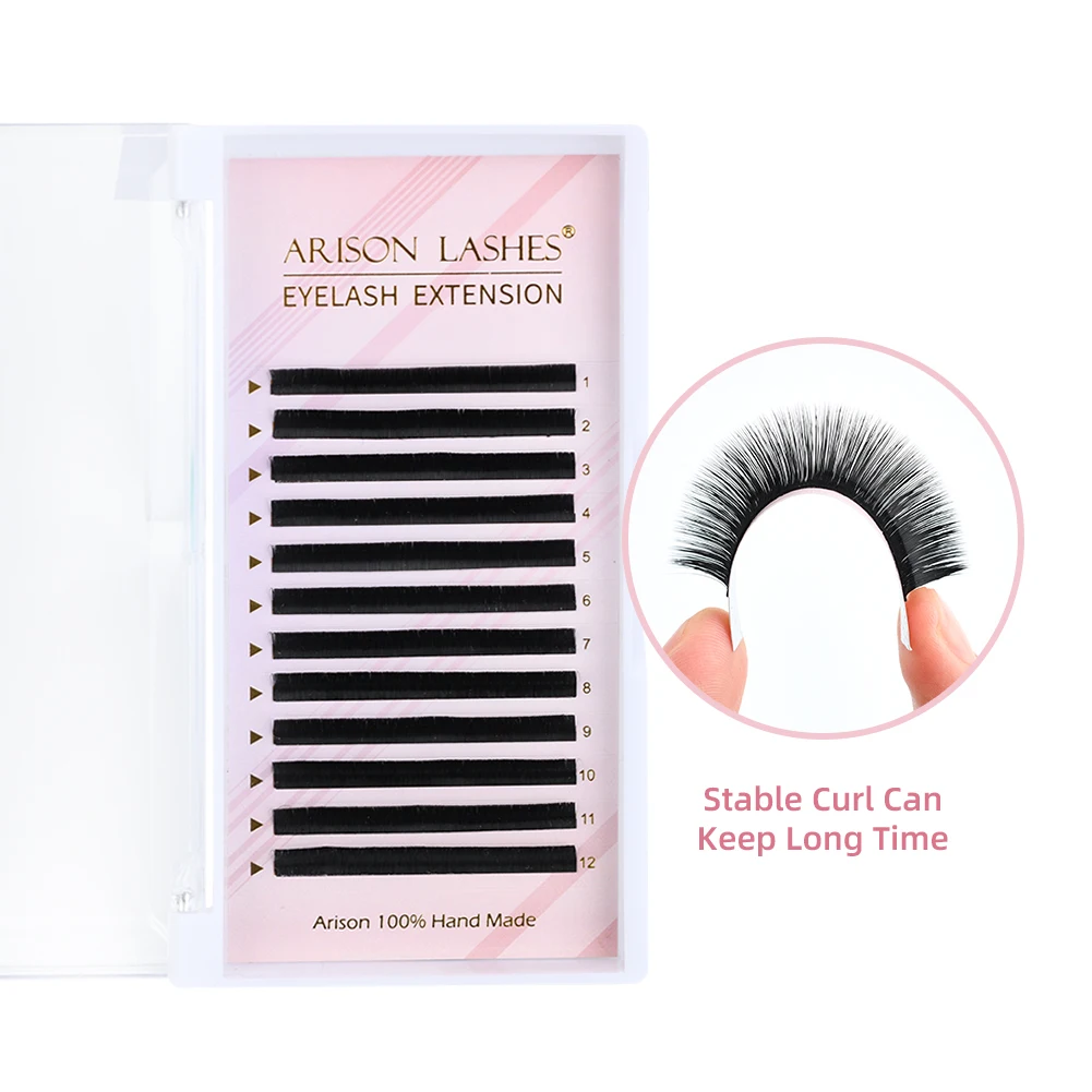 Arison 8-18mm 0.03/0.07 Easy Fanning Blooming Lashes Self-making Flowering Fast Fans Eyelashes Bloom Easy Fan Eyelash Extension