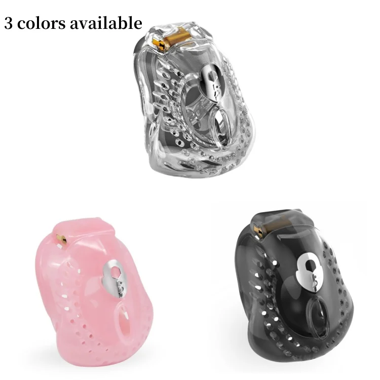 New Plastic Chastity Cage with 4 Size Rings Male Chastity Cock Cage Penis Abstinence Anti Cheating Device Adult Erotic Products