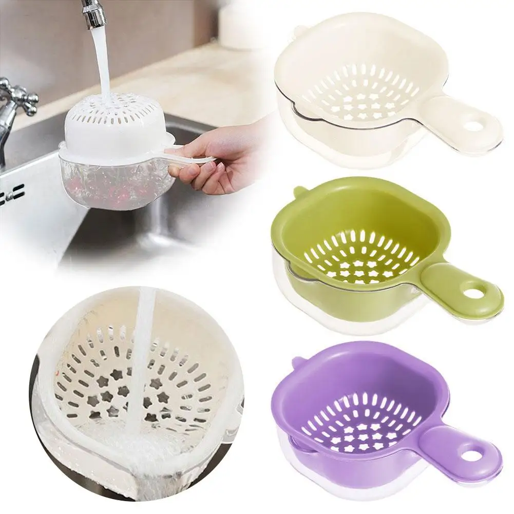 NEW High-end Multifunctional Drain Basket Duck Billed Home Cute Basket Handle Double 2-in-1 Drain Layer Filter Basket Dopam J6H5