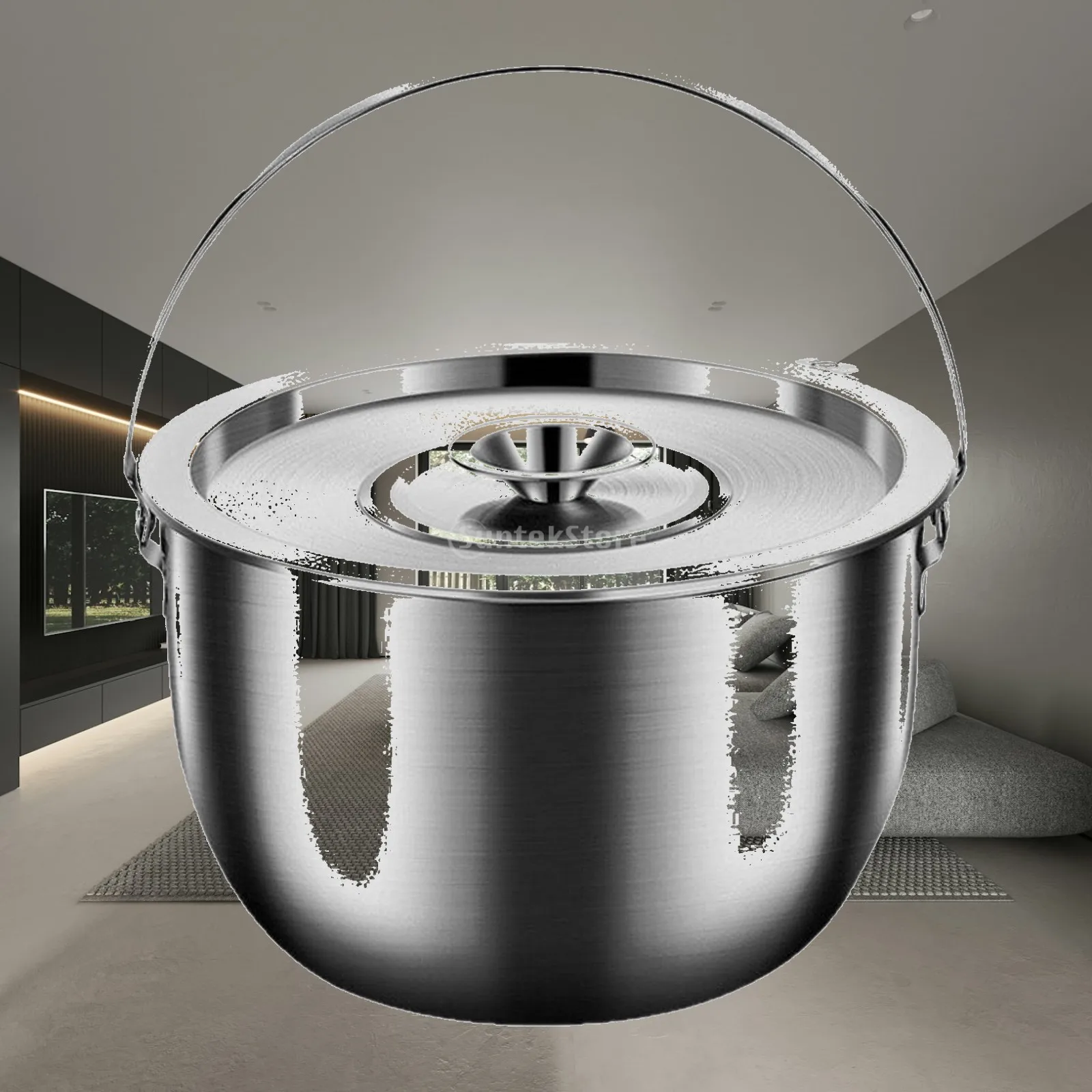 Camping with Lid And Handle, Portable, Multifunctional Oil Container, Kitchen Utensils for Commercial, Baking And Camping Use.