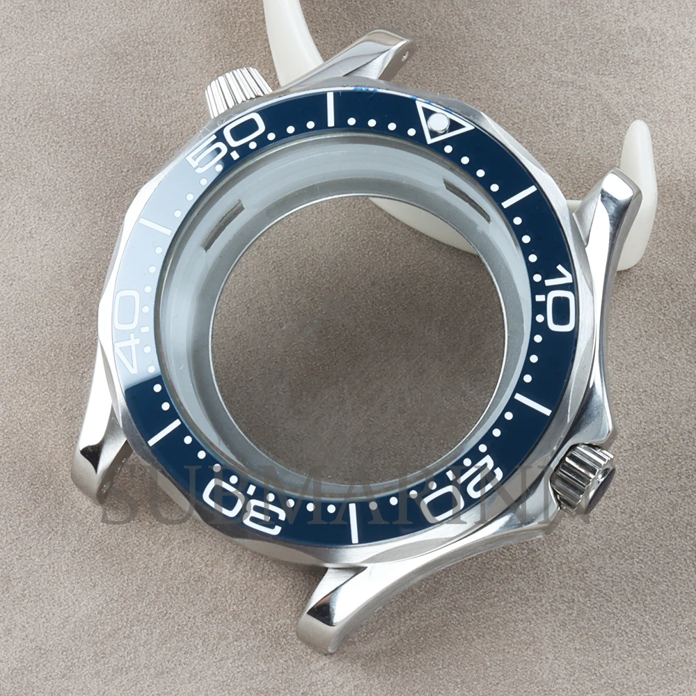 NH35 Case Bracelet 41mm Watch Case Waterproof 316L Stainless Steel FIT Seiko NH35 NH36 Movement 31mm Dial Seamaster 300 Case image 3