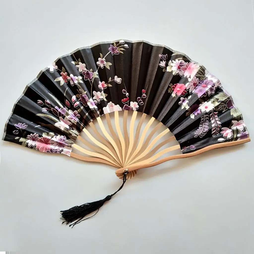 Portable Quality Summer Gift Bamboo Wooden Personalized Japanese Style Dance Hand Fan Folding Fan Home Decoration Fan Crafts