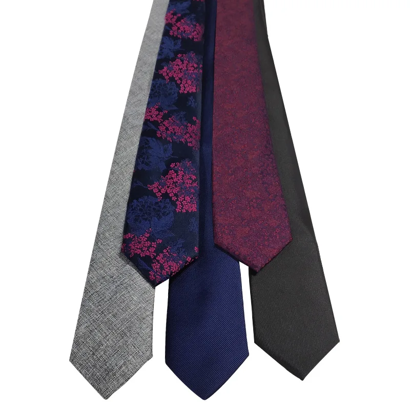 Business polyester 6CM necktie classic solid color 6CM necktie foreign trade inventorynew pattern