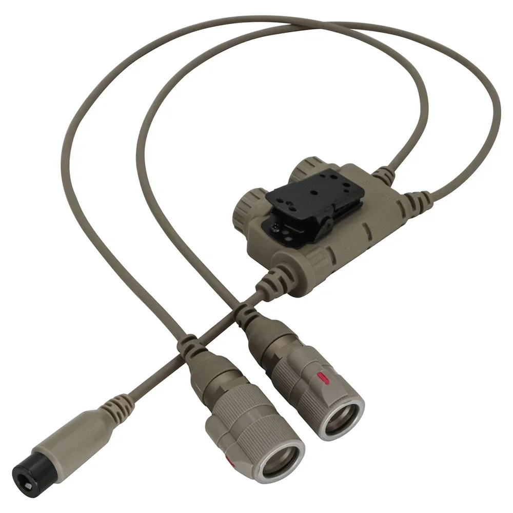 Dual Communication Tactical U94 PTT RAC 6 Pin Connector for PRC 148/152/163 Walkie-talkie Military Airsof COMTAC Tactical Headse