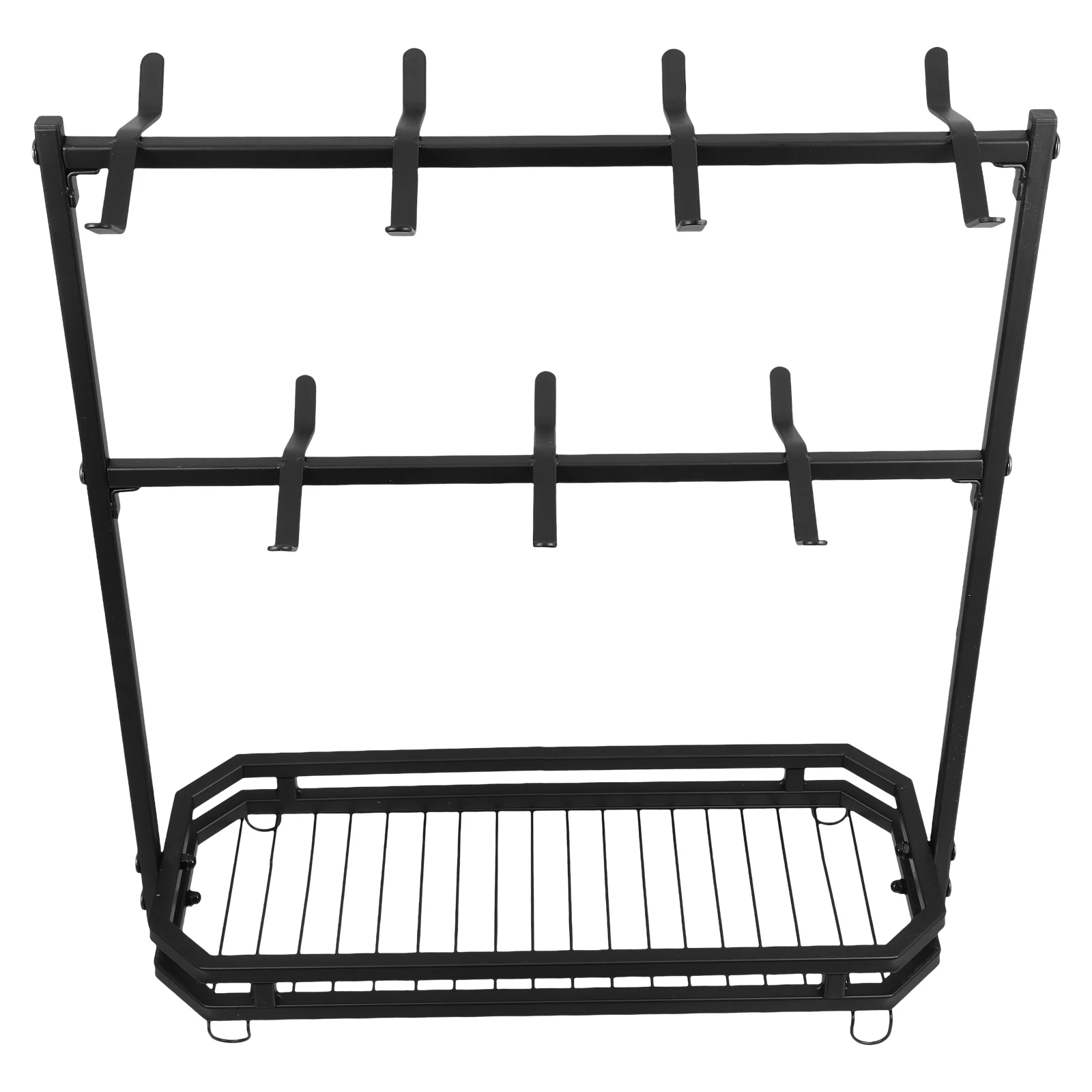 

Coffee Mug Storage Rack Iron Material Space Saving Design Wall Mounted Cup Holder Display Stand for Kitchen countertop