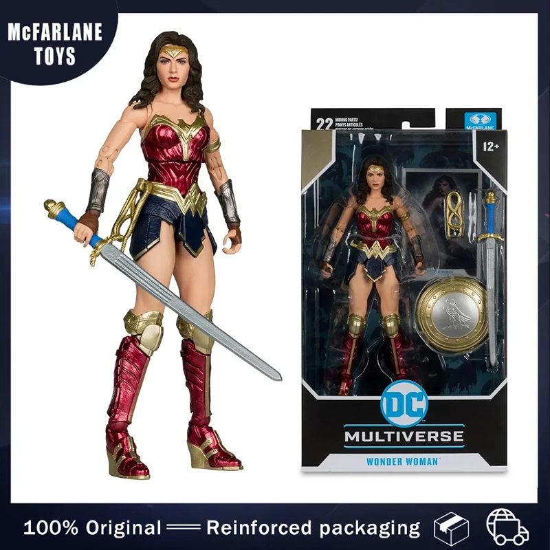 In Stock Mcfarlane Toys Dc Multiverse Wonder Woman Batman V Superman: Dawn  Anime 7 inches Action Figure Toys Collection Gifts