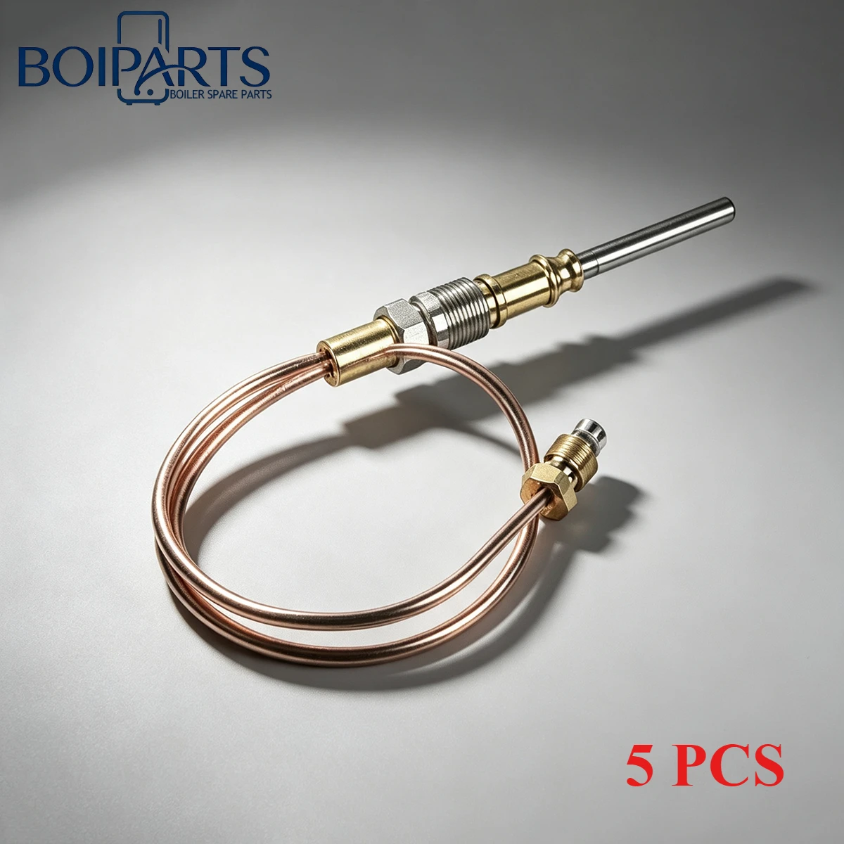 5 pcs Boiler Thermocouple Kit for Gas Water Heater Furnace Flameout Protection Gas Heater Pilot Burner Temperature Sensor