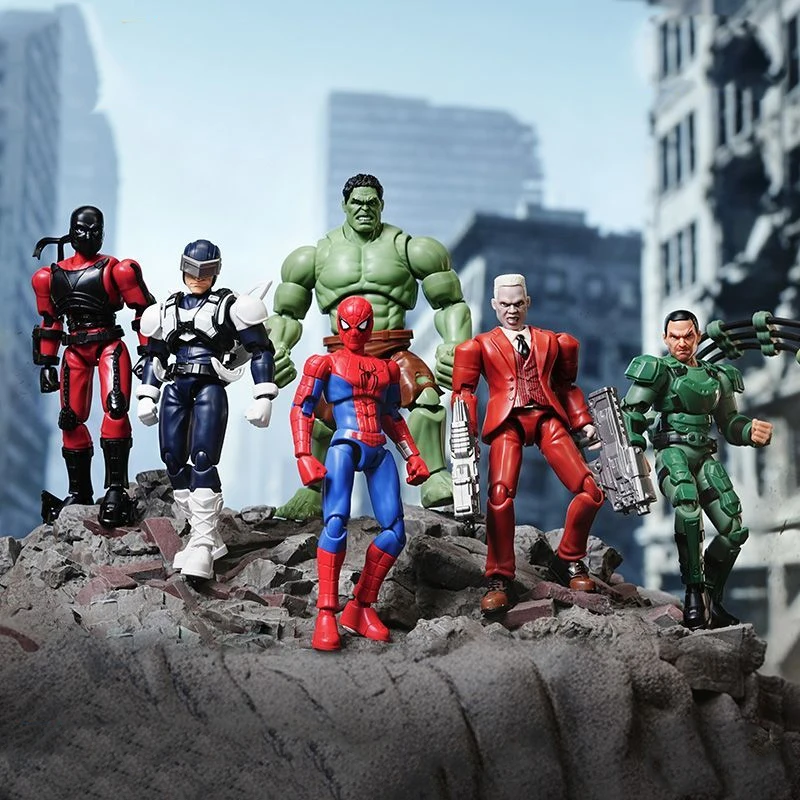 

Spider-Man Brand New Day Movie Buildable Assembly Figure Set Hulk Tarantula Scorpion Character Collectible Model Kit For Fans