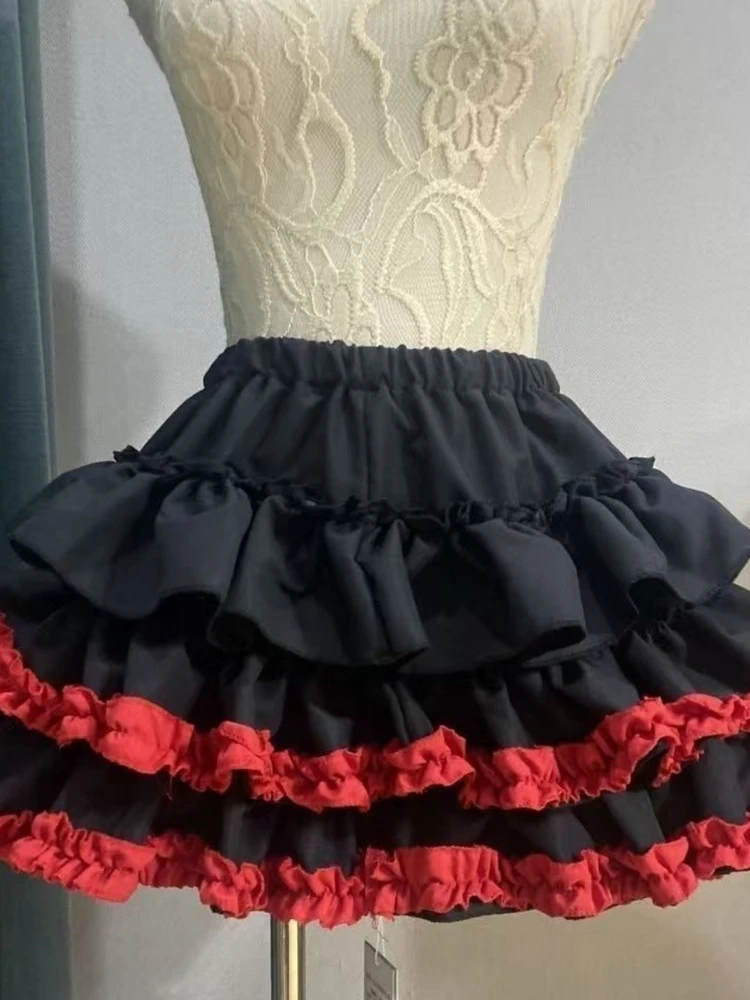 Falda acampanada coreana Sle, falda acampanada de Ballet Sle, falda con pastel de calabaza, cintura alta, transpirable, agradable a la piel, longitud f para mujer