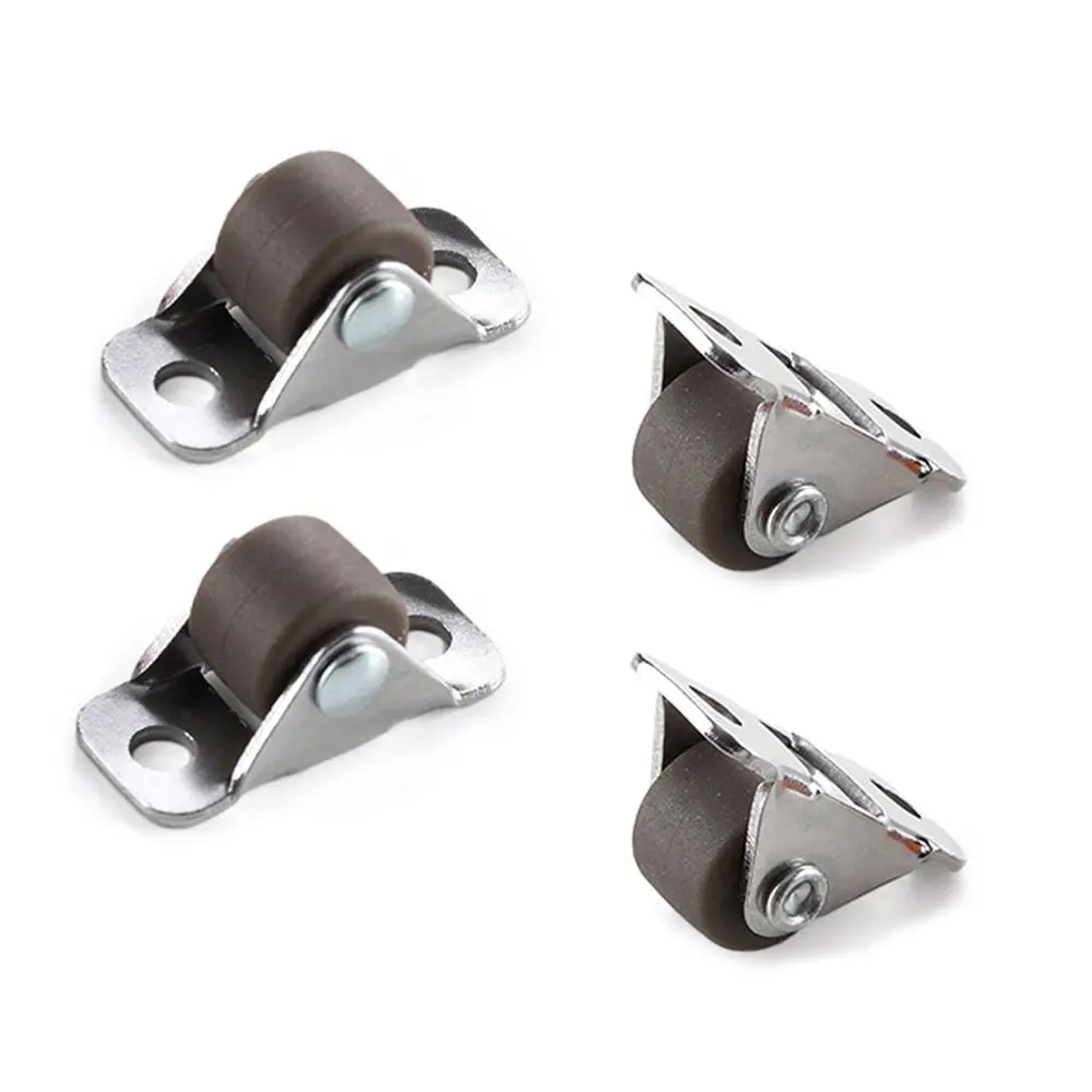 Pastable Rotation Pulley Self Adhesive Universal Wheel Tray Caster Furniture Casters Base Roller Straight Wheel