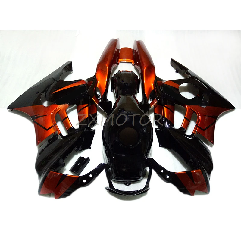 CBR 600 F3 Black Brown Motorcycle fairings For Honda CBR600 F3 1997 1998 cbr 600 f3 97 98 Free Custom Plastic Fairing Kit XZ76