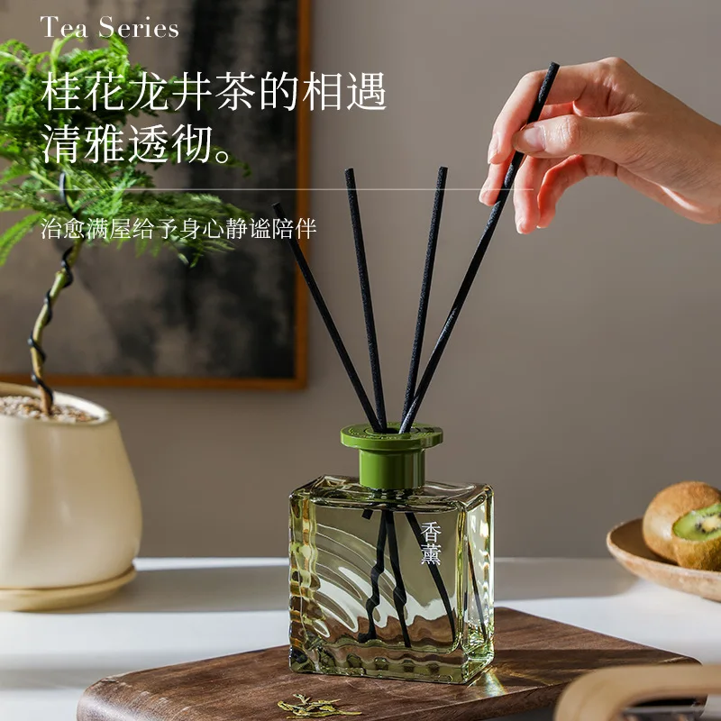 200ML Home Reed Diffuser Ornaments and Romantic Home Art Aromatherapy Grapefruit /Gardenia Home Hotel Decor Fragrance Supplies