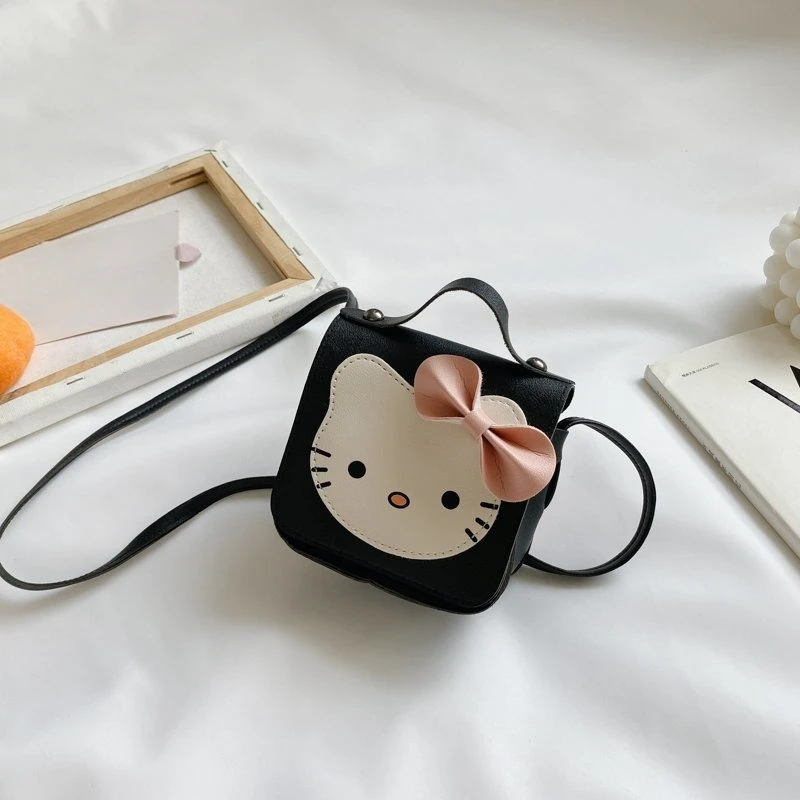 

Sanrio Hello Kitty Women's handbag New Mini shoulder bag Cute cartoon Cat Small Tote shoulder bag Kawaii Crossbody Bag
