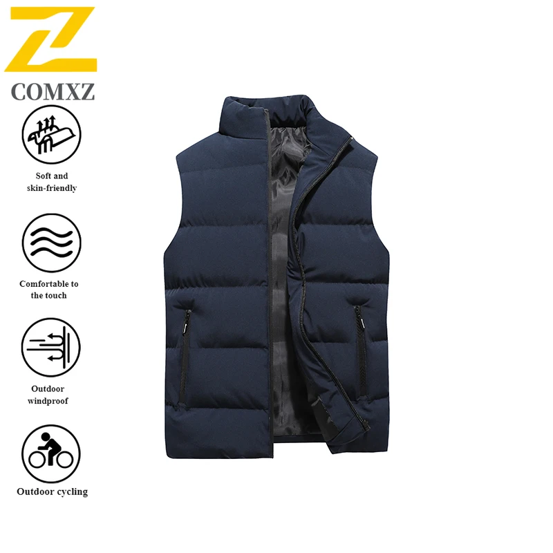

EiAO Vest Couple's Thermal Windproof Waterproof Down Alternative Padded Sleeveless Jacket for Hiking Camping Fishing Streetwear