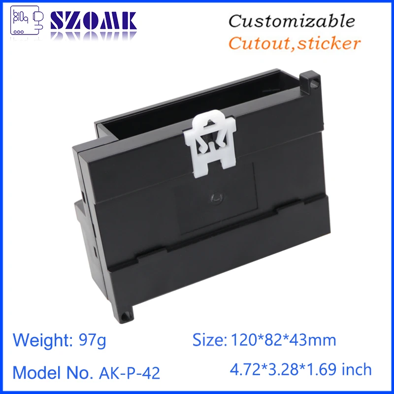 Fabricação plástica do cerco de SZOMK, AK-P-42, 120x82x43mm, sistema de controle, Plc para a máquina plástica da injeção, cerco plástico do ABS